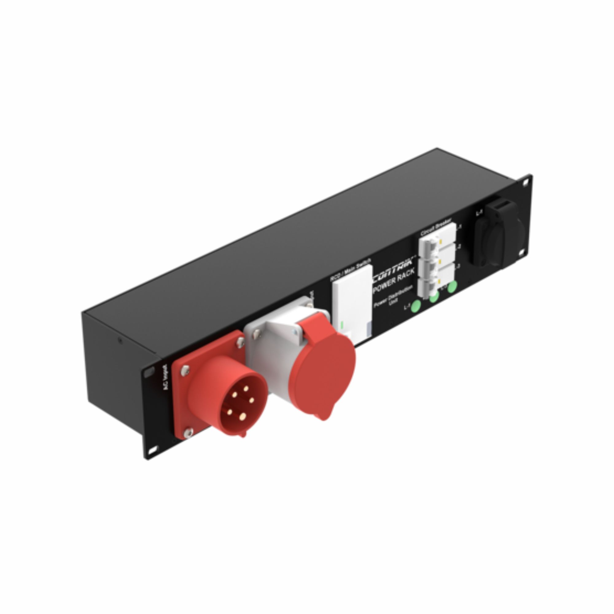 Contrik Power Rack Xtreme CPR16-C2-T6F1-CB – 19″ hálózati elosztó, 6× TRUE1 TOP, 1× Schuko F