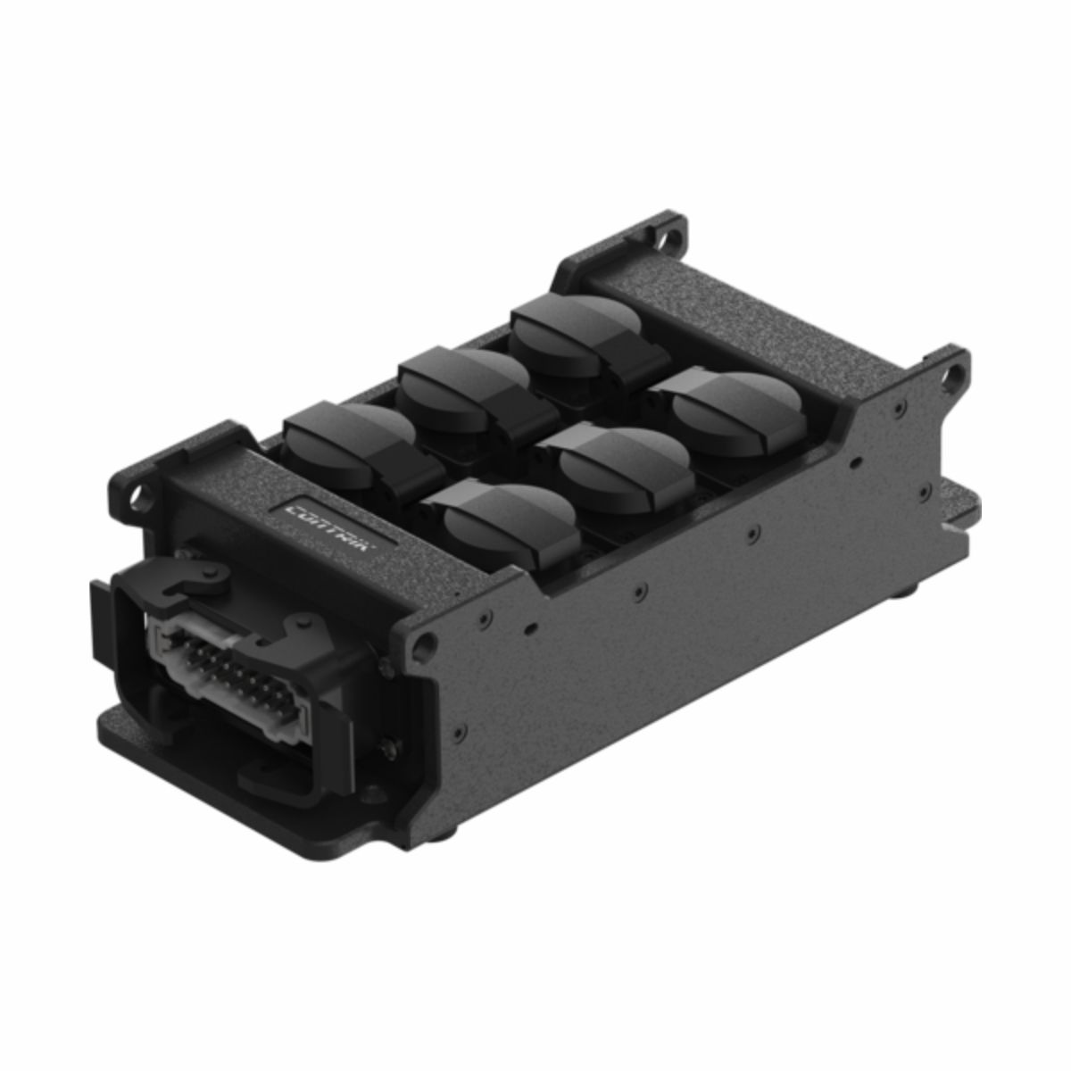 Contrik Power Strip Multicore CPSM-H1-F6 - hálózati elosztó, 1 x Harting E16 bemenet, 6 x Schuko kimenet, kültéri