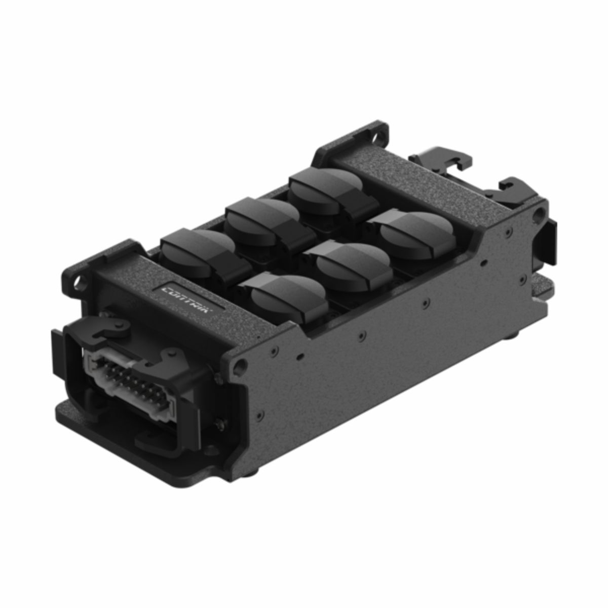 Contrik Power Strip Multicore CPSM-H2-F6 - hálózati elosztó, 2 x Harting E16 bemenet, 6 x Schuko kimenet, kültéri