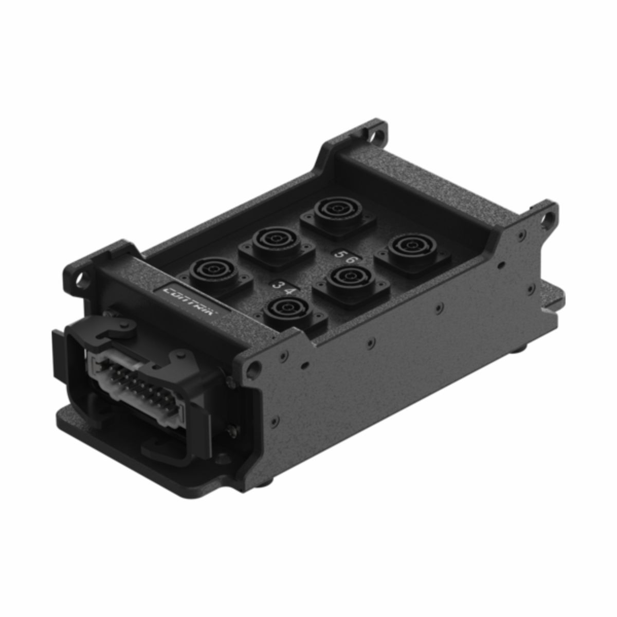 Contrik Power Strip Multicore CPSMX-H1-T6 - hálózati elosztó, 1 x Harting E16 bemenet, 6 x powerCON TRUE1 TOP kimenet