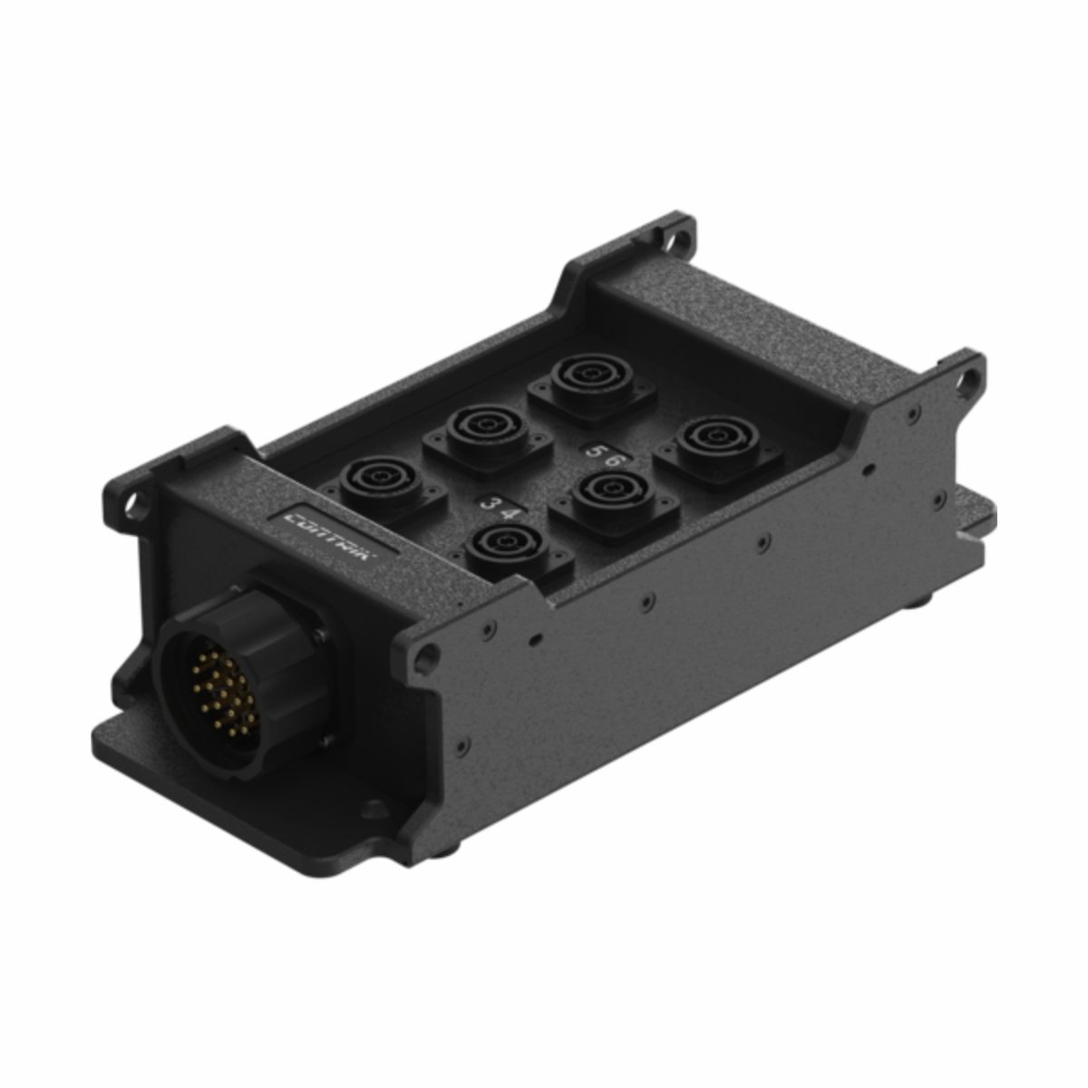Contrik Power Strip Multicore CPSMX-S1-T6 - hálózati elosztó, 1 x Socapex 419 kompatibilis bemenet, 6 x powerCON TRUE1 TOP kimenet