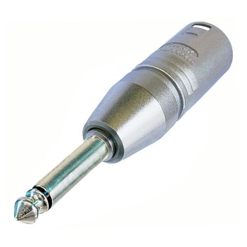 Neutrik NA2MP - adapter, 3-pin XLR plug-mono 6,35 mm plug
