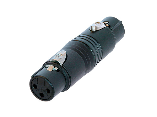 Neutrik NA3FF-B - adapter, 3-pin XLR socket-3-pin XLR socket, black