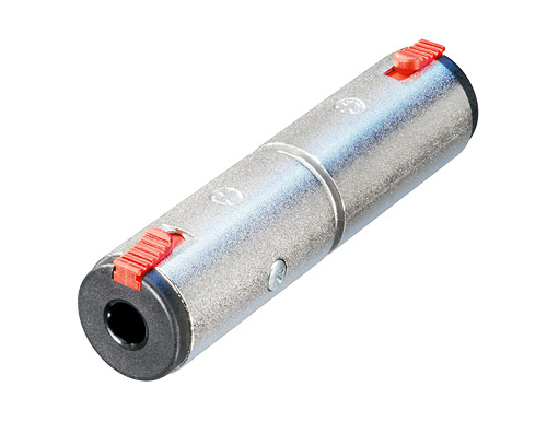 Neutrik NA3JJ - átalakító, sztereó 6,35 mm aljzat-sztereó 6,35 mm aljzat