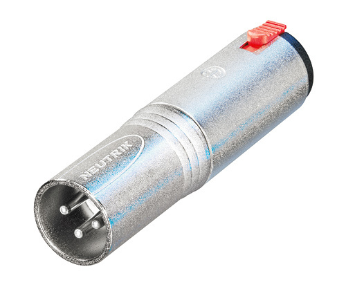 Neutrik NA3MJ - adapter, 3-pin XLR plug-stereo jack socket