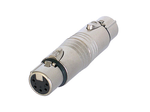 Neutrik NA5FF - átalakító, 5 pólusú XLR aljzat - 5 pólusú XLR aljzat