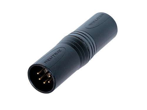 Neutrik NA5MM-B - átalakító, 5 pólusú XLR dugó - 5 pólusú XLR dugó, fekete