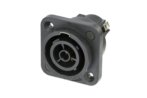 Neutrik NAC3FPX-ST-TOP - powerCON True1 TOP beépíthető hálózati kimenet 250VAC/16A, UV védett, csavaros bekötéssel