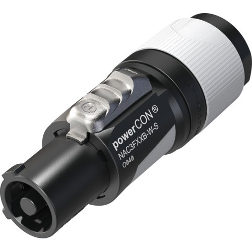 Neutrik NAC3FXXB-W-S - powerCON inline power output, grey, kis size (6-12 mm)