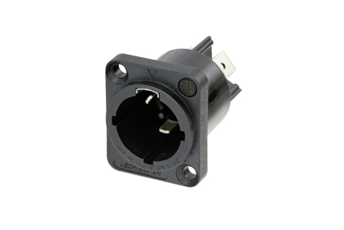 Neutrik NAC3MPX-TOP-SB - powerCON True1 TOP panel-mount power input 250VAC/16A, UV protected, egyesével csomagolt