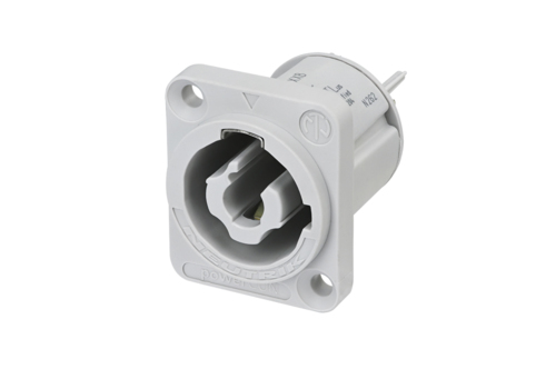 Neutrik NAC3MPXXB - powerCON panel-mount power output 250VAC/20A, IEC 623681, grey
