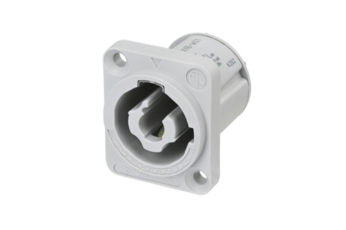 Neutrik NAC3MPXXB-WOT - powerCON panel-mount power output 250VAC/20A, IEC 623681, szigetelőfal without