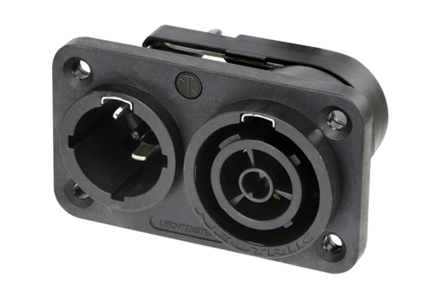 Neutrik NAC3PX-TOP - powerCON True1 TOP panel-mount network / mains be/kimenet 250VAC/16A, UV protected