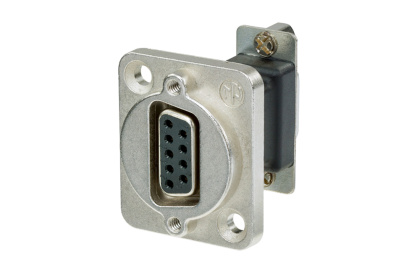 Neutrik NADB9FF - D-SUB9 feedthrough connector 9-pin female-female, D házba szerelve