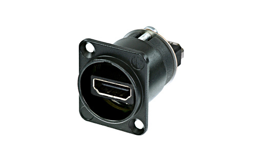 Neutrik NAHDMI-W-B - HDMI 2.0 feedthrough, "D" in housing