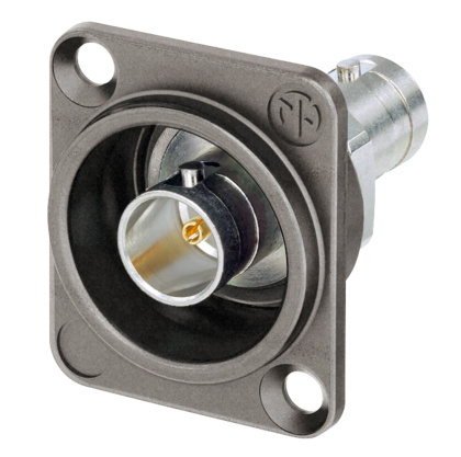 Neutrik NBB75DFGX - BNC panel-mount feedthrough, D házzal