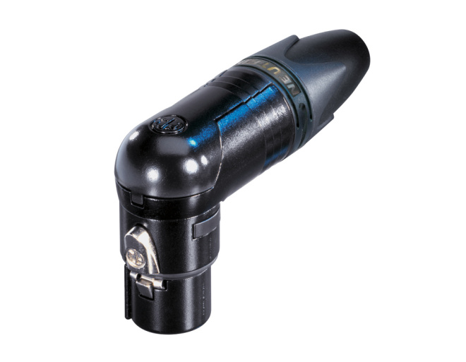Neutrik NC10FRX-14-B - 8+2 (10) pólusú XLR aljzat pipa, lengő, aranyozott érintkező, fekete ház