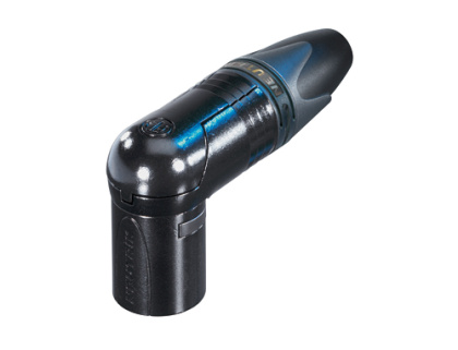 Neutrik NC10MRX-14-B - 8+2 (10) pólusú XLR dugó pipa, lengő, aranyozott érintkező, fekete ház