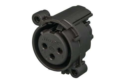 Neutrik NC3FAH-0 - 3-pin XLR socket vvízszintes for PCB, earthing and without latch, A housing