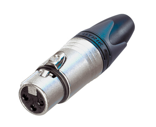 Neutrik NC3FXX - 3-pin XLR socket straight, inline