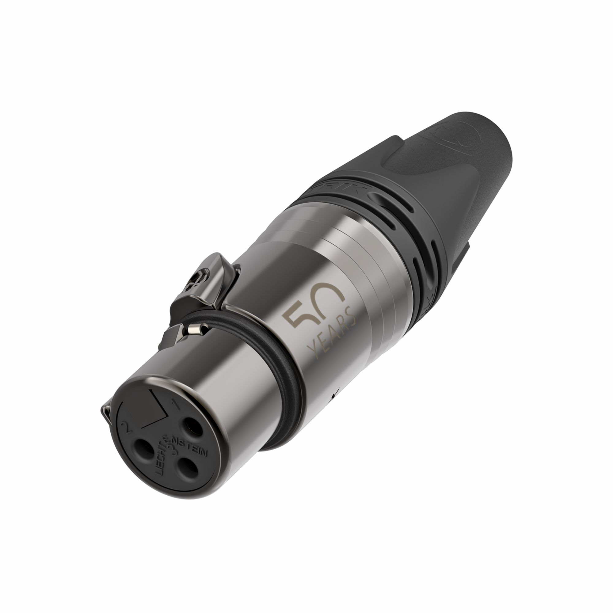 Neutrik NC3FXX-50 - 3-pin XLR socket straight, inline connector, 50. évfordulós speciális kiadás