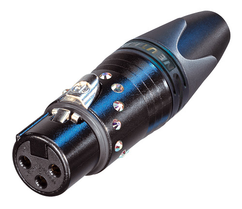 Neutrik NC3FXXBCRYSTAL - NC3FXXBCRYSTAL 3-pin XLR socket