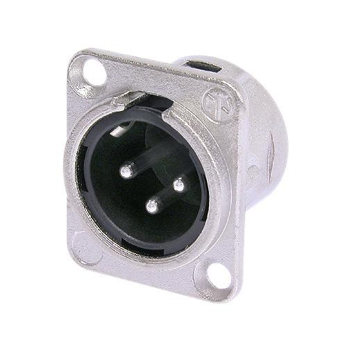 Neutrik NC3MD-L-1 - 3-pin XLR plug silver-plated contact, D housing