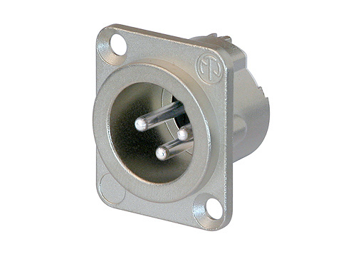 Neutrik NC3MD-LX - 3-pin XLR plug silver-plated contact, D housing
