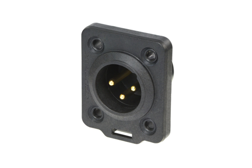 Neutrik NC3MDX-TOP - 3-pin XLR plug, gold-plated contacts, UV standing, IP65 minősítés, D housing