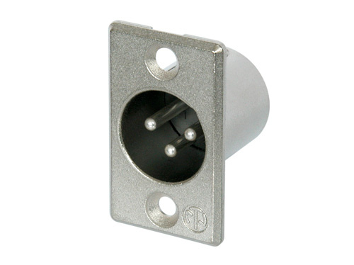 Neutrik NC3MP - 3-pin XLR plug silver-plated contact, P housing