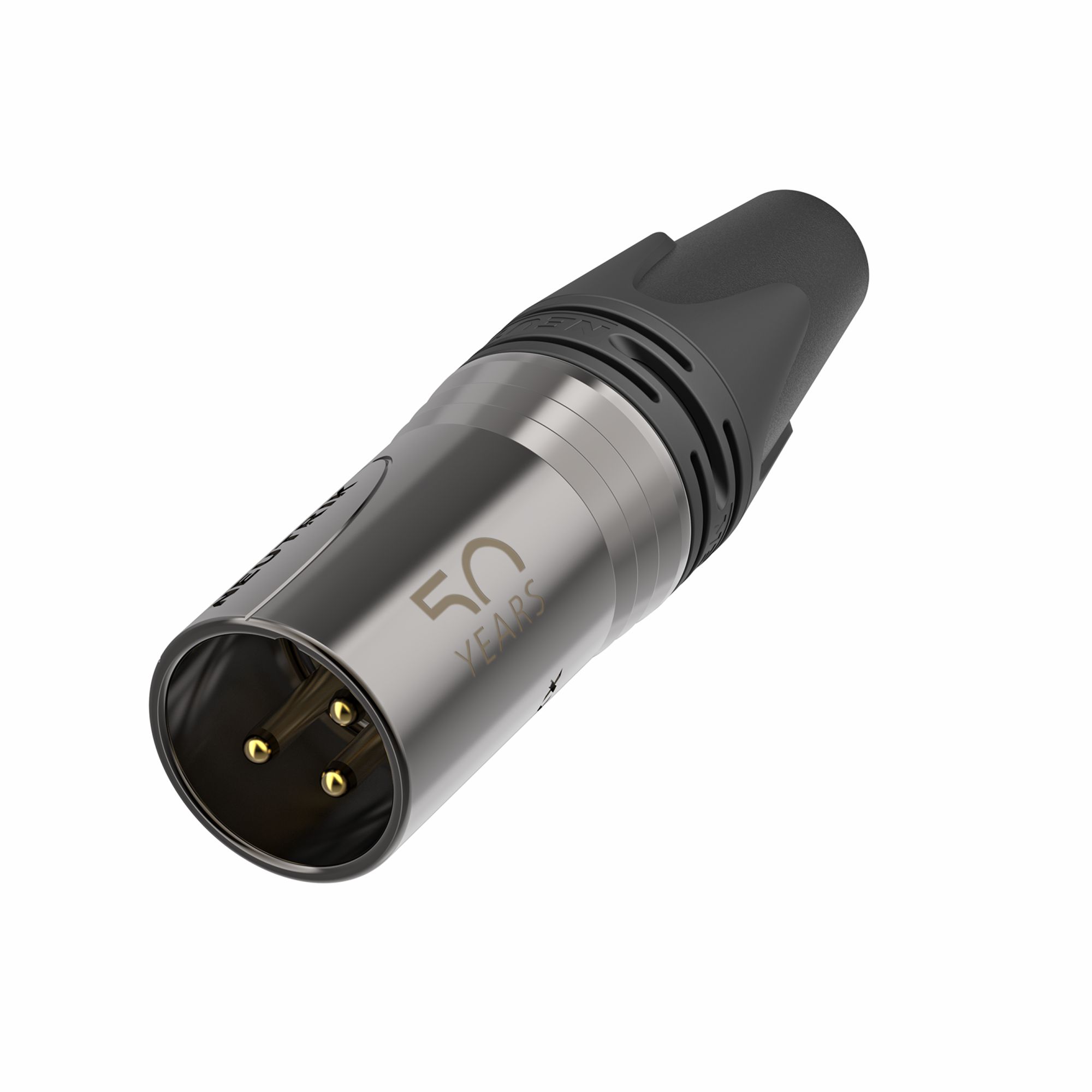 Neutrik NC3MXX-50 - 3-pin XLR plug straight, inline connector, 50. évfordulós speciális kiadás