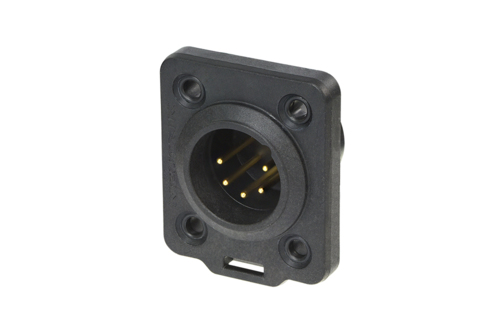 Neutrik NC5MDX-TOP - 5-pin XLR plug, gold-plated contacts, UV standing, IP65 minősítés, D housing