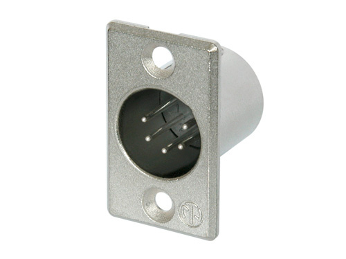 Neutrik NC5MP - 5-pin XLR plug silver-plated contact, P housing