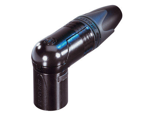 Neutrik NC6MRX-B - 6 pólusú XLR dugó pipa, lengő, aranyozott érintkezők, fekete ház