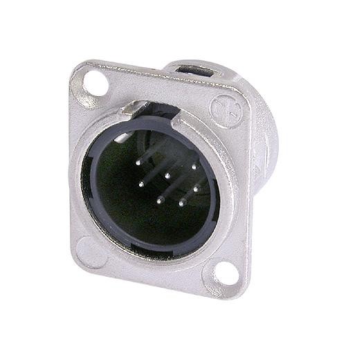 Neutrik NC7MD-L-1 - 7-pin XLR plug silver-plated contact, D housing