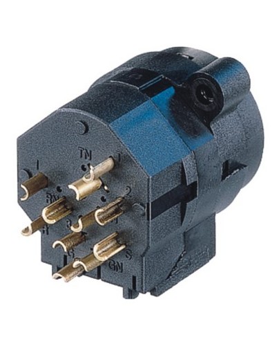 Neutrik NCJ5FI-S-0 - Combo 3-pin XLR + 6,35 mm mono jack socket, solderable, mounting spring-loaded D housing