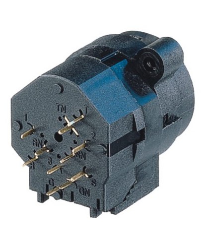 Neutrik NCJ5FI-V-0 - Combo 3-pin XLR + 6,35 mm mono jack socket, vertical PCB-mount, mounting spring-loaded D housing