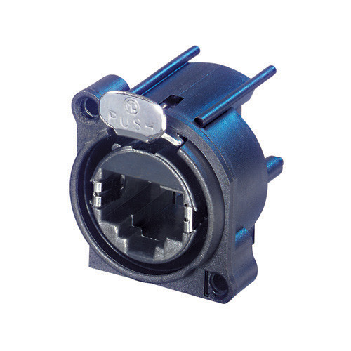 Neutrik NE8FAH - etherCON RJ45 horizontal PCB-mount, A-sorozatú plastic housing