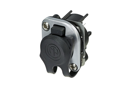 Neutrik NE8FDV-TOP - etherCON RJ45 outdoor UV and IP65 protected (TOP), vertical PCB-mount, gold-plated contact, D housing