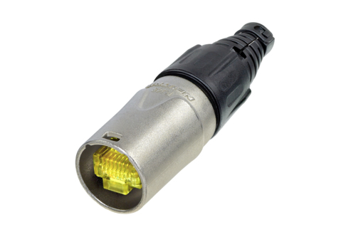 Neutrik NE8MX - etherCON RJ45-XLR inline nikkel housing, utólg felszerelhető