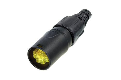 Neutrik NE8MX-B - etherCON RJ45-XLR inline nikkel housing, utólg felszerelhető, black