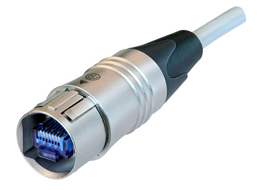 Neutrik NKE6S-15 - CAT6 szerelt kábel 15 m hosszú, mindkét végén fémházzal védve