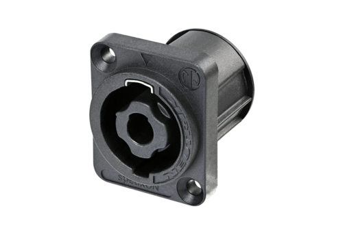 Neutrik NL4MPXX - speakON 4-pin speaker connector, panel-mount, D házas