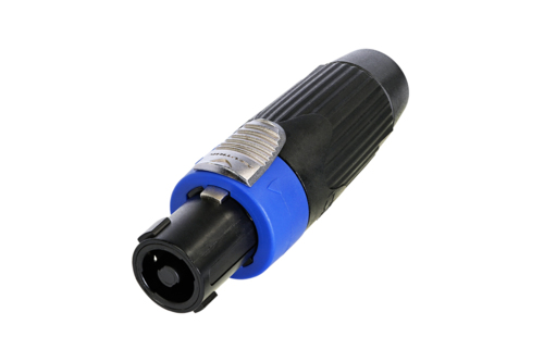 Neutrik NLT4FXX-BAG - speakON 4-pin speaker connector, cable female connector, black metal housing
