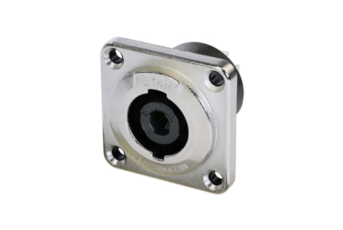 Neutrik NLT4MPXX - speakON 4-pin speaker connector, chassis plug, metal housing