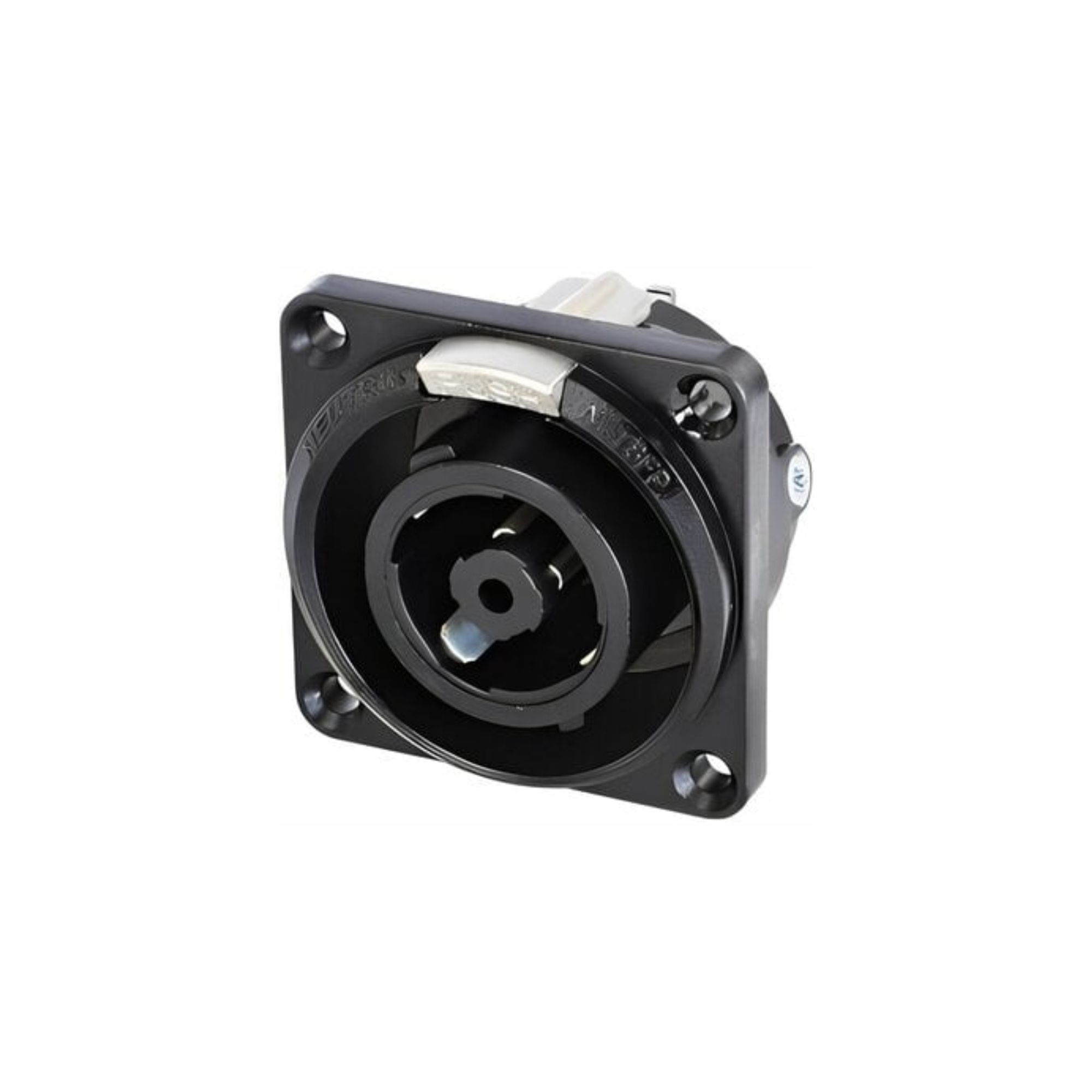 Neutrik NLT8FPXX-BAG - speakON 8 pólusú hangfal csatlakozó, beépíthető aljzat, fekete fém ház