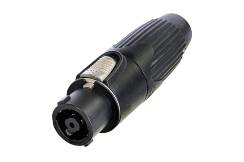 Neutrik NLT8FXX-BAG - speakON 8-pin speaker connector, cable female connector, black metal housing