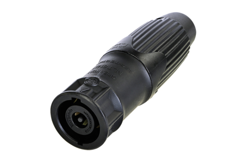 Neutrik NLT8MXX-BAG - speakON 8-pin speaker connector, cable male connector, black metal housing