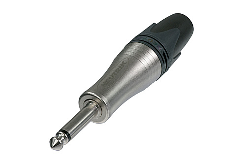 Neutrik NP2XL - 6,35 mm mono jack plug 8-10 mm vastag for cable, glossy házzal