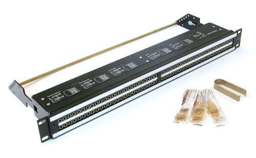 Neutrik NPPA-TT-SD25 - TT connector plate / board 2x48, bekötés: forrasztással, D-SUB 25-ös papával